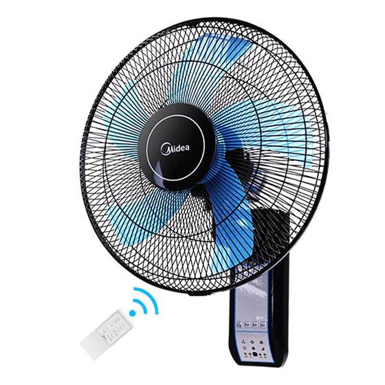 
Midea wall fan wall-mounted electric fan household wall-mounted remote control large wind power sound quiet industrial wall commercial hole-free