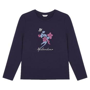 
Miranden fashion printed T-shirt for women long sleeves casual thick