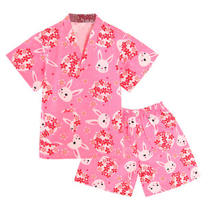 
Children's sweat steaming clothes Flamingo pajamas sauna baby bath cartoon rabbit doll yukata parent-child clothing pure cotton