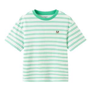 
Balabala short-sleeved T-shirts for boys and girls pure cotton tops parent-child wear for a family of three summer clothes 2026 new children's clothes
