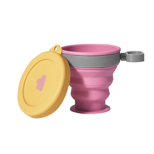
KK tree folding water cup portable travel mouthwash cup food grade silicone camping compressed water cup outdoor artifact