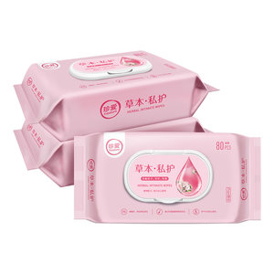 
Cherish wet wipes, cleansing and sterilizing herbs, private care, sanitary wet tissues, private parts, large packaging, cover, sexual care for men and women