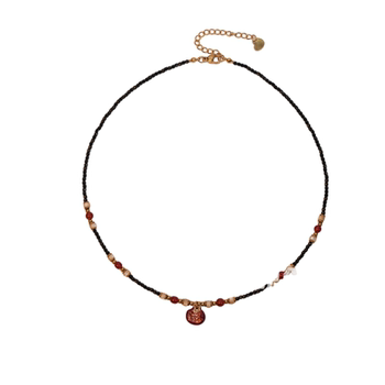 Zhang Shiliu's original night pomegranate versatile temperament necklace