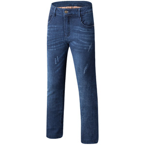 
Down cotton jeans men's Borajie 2026 new winter plus velvet thickened elastic straight mid-waist trousers trendy