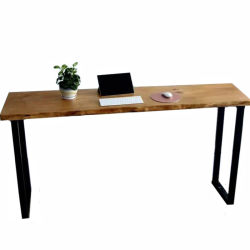 The whole piece of wood is not spliced, solid wood bar table