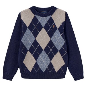 
POLOWALK Children's Clothing Boys' Sweater 2025 Autumn and Winter New Jacquard Round Neck Sweater versatile casual sweater