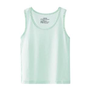 
Red bean children's vest moisture-absorbing and sweating in summer boys and girls middle-aged children's silk cotton inside thin base vest