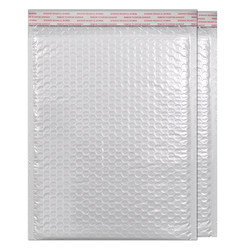 White pearlescent film bubble envelope bag thickened waterproof and shockproof clothing book accessories express bubble packaging bag