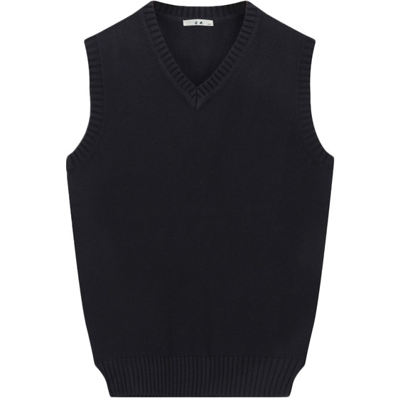 Spring and Autumn Men's V -neck -necked sweater knit vest vest vests, shoulder, shoulder and velvet bowl wool woolen horses horses warm in winter