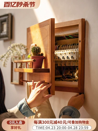 掬涵 Мощный счетчик коробка декоративная живопись тела покрывают трансформацию креативных полков красная вишня с твердым деревом электрические ворота висящая картина