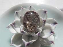Ювелирные украшения с луной Бразильское натуральное серебро титановое яйцо кольцо голый камень кристаллический кристалл оригинальные украшения