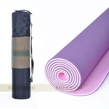 Пакет! Tpe йога коврик 6mm Экологическая защита от скольжения для начинающих Более фитнес коврик для доставки веревки пакет