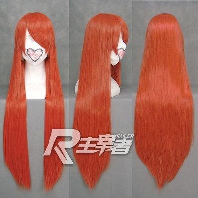 taobao agent Lord Rurouna Jianxin Fei Village Jianxin Dead God Orange Pink Pink Orange Long Straight Cos wig fake hair