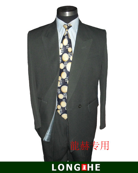 送父亲的礼物春秋款中老年男士商务正装西服套装外套特价99元/套