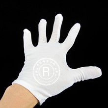 防静电纯棉白色手套 作业手套 防护手套 防静电手套 0.48元/只