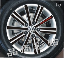 Volkswagen Golf 6 колес ступица наклейка для быстрого использования специального углеродного волокна модификация наклейка для ступицы C пакет почта!