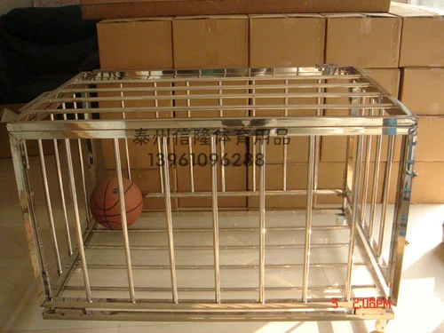 Баскетбольная тележка из нержавеющей стали, складное футбольное оборудование, мяч