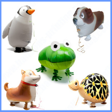 Мультфильмы Ходячие животные, алюминиевая пленка, воздушные шары, маленькие домашние животные, собаки, детские игрушки, вечеринки, подарки для детей