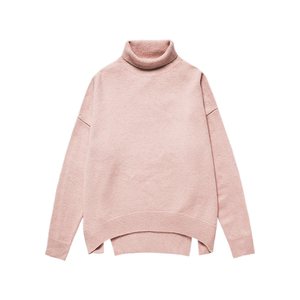 
LOEN original design autumn and winter new Japanese versatile student loose turtleneck warm pullover knitted sweater for women