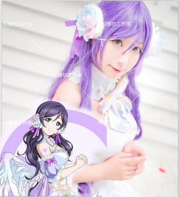 taobao agent White wig, clothing, cosplay, curls