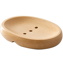 Handmade bathroom beech wood Japanese soap dish
