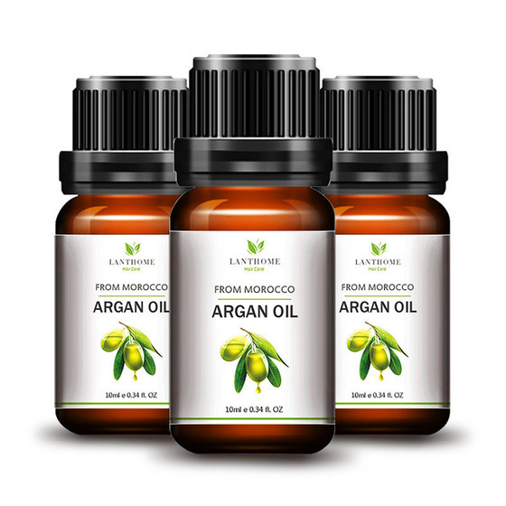 新品3Pcs Organic Premium Moroccan Argan Oil for hair care an