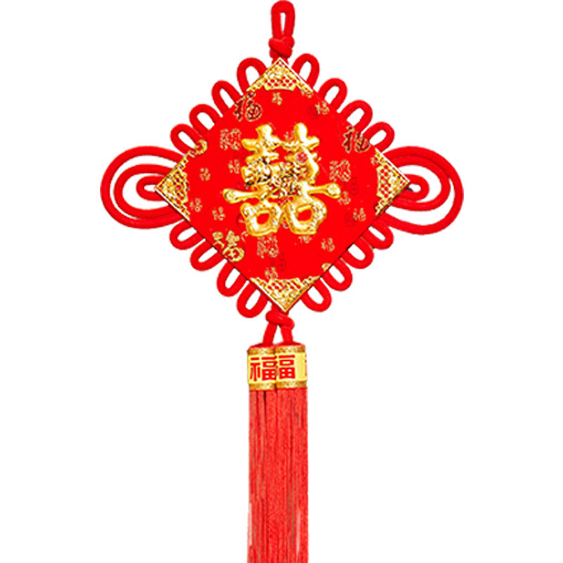 中国結ペンダント - 福字の壁掛け飾り