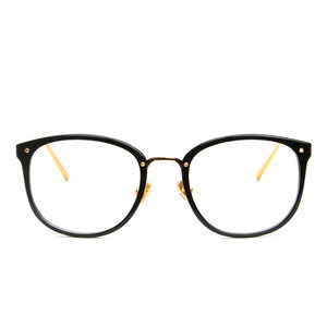 Ultra -pure titanium glasses frame Women's glasses rack flat -light mirror anti -blue light computer eye mirror radiation -proof radiator myopia glasses
