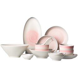 Impression ramen bowl large spoon rice plate ceramic tableware
