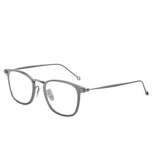 Yu Wenle glasses frame men's flat -light retro pure titanium eye frame mirror frame female big face full -box myopia glasses star model