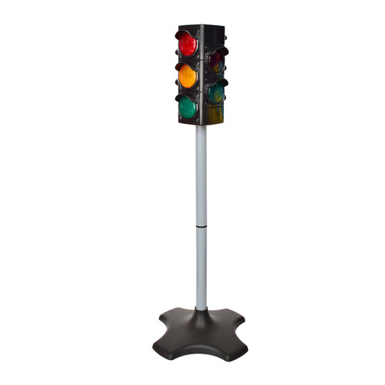 Grand Feu De Circulation Lumineux Et Sonore – 125 Cm, Modes Manuel/auto, éducatif Pour Enfants Dès 3 Ans, Alimenté Par Piles