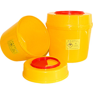 
Sharps box sharps box barrel yellow medical thickened disposable plastic needle recycling box round square medical box
