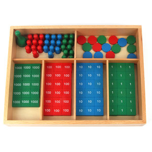 
Montessori Mathematics Teaching Aids Stamp Game Montessori Toys Primary School Kindergarten Learn Addition and Subtraction Children's Arithmetic