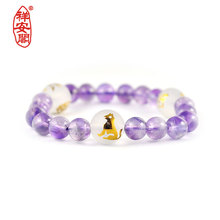 Xiangan павильон фиолетовый кристалл собачий браслет