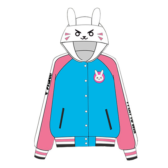 OW DVA Rabbit on sale D VA Logo Cartoon Print Hoodies Sweatshirts