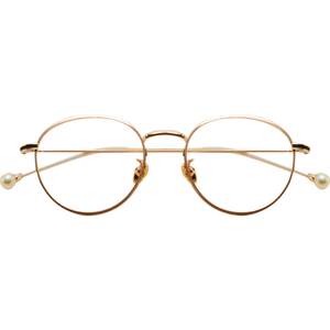 With glasses myopia pearl glasses box net red female Korean edition tide, vintage vegetarian round face frame, super light