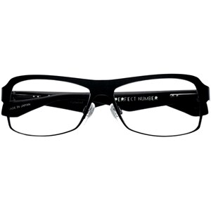PERFECT NUMBER Japanese handmade glasses frame male close vision with pure titanium light big face glasses frame Photo