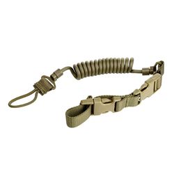 Military Fan Outdoor Tactical Spring Gun Rope Waist Hanging Elastic Telescopic Key Rope Safety Anti-lost And Anti-grabbing Pistol Lanyard