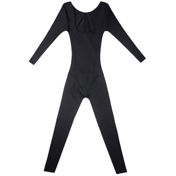 The body -shaping clothing connects the autumn and winter long -sleeved long trousers after removing the abdomen tightly lifts the hip bundle of the underwear
