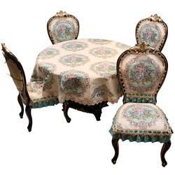 European style dining chair cushion set high-end chair cushion round