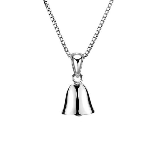 
Niche design S925 sterling silver versatile bell style collarbone chain for women cold style necklace internet celebrity simple temperament necklace
