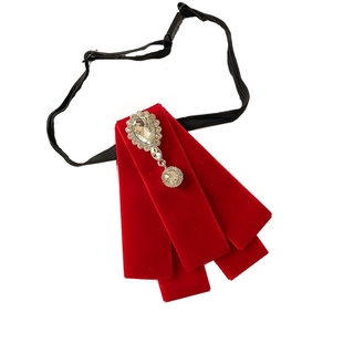 Ubxvamm Spilla vintage marrone scozzese fiocco fiocco spilla per donne ragazza giapponese preppy uniforme pre-legata fiocco corpetto cravatta