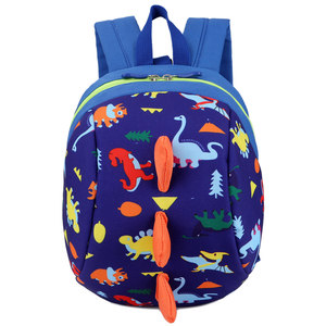 
Small schoolbag kindergarten baby boy girl anti-lost cartoon dinosaur schoolbag lightweight 1-3-5 year old children's backpack