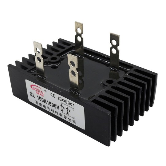 300A 1600V Single Phase Bridge Rectifier - 110x67x40mm Diode Rectifier 4 Terminals