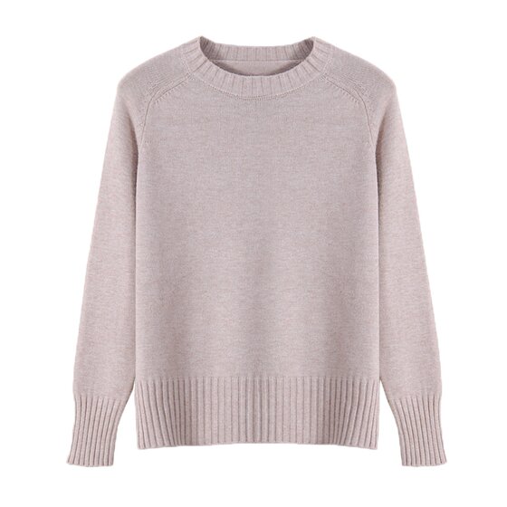 Sweater female 2023 autumn and winter new explosion round neck loose outer wearing ladies with foreign -weaving bottoming shirt women