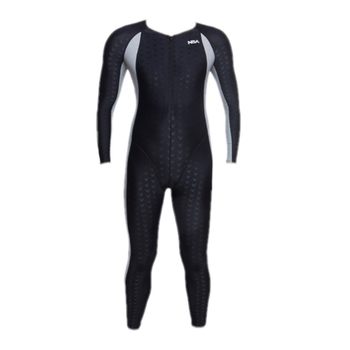 Professional sun protection full body quick-drying shark skin one-piece swimsuit