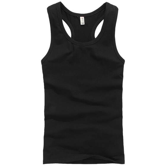 
Continue to point I-shaped vest men's fitness tight sports bottoming shirt pure cotton slim sleeveless sweat vest men's summer