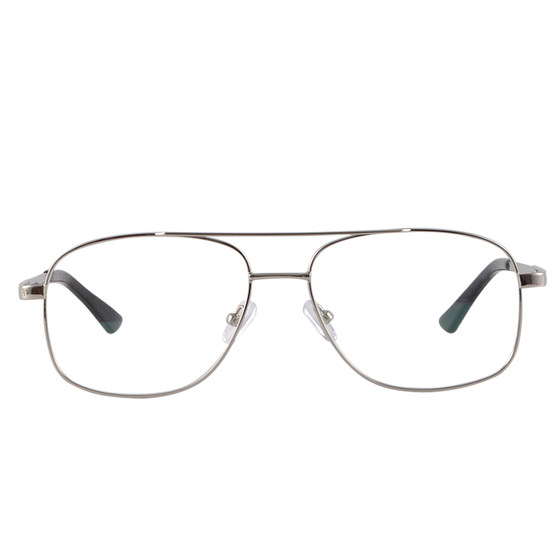 Large frame double beam glasses box pure titanium alloy men and women big face tide myopic glasses racks with eye finished products eavesdropped
