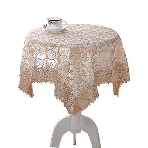 Dining table cloth gauze coffee table embroidered lace embroidered table cloth cloth art modern minimalist and multi -use tissue round table square cloth