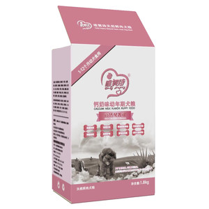 
Shikavi Shirui's same style Wei Nishi calcium milk flavor natural dog food Teddy puppy food milk cake to remove tear stains 1.8KG